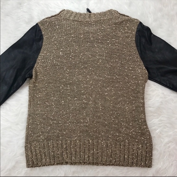 Anthropologie leather pullover S xs tracy Reese - Picture 2 of 5